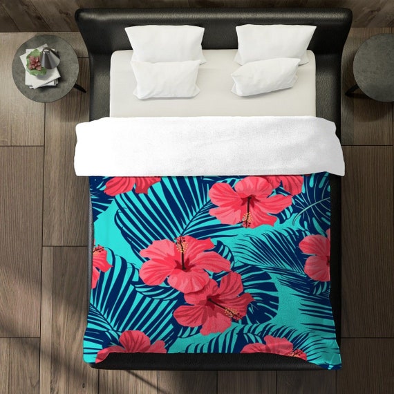 Turquoise Comforter Botanical Art 