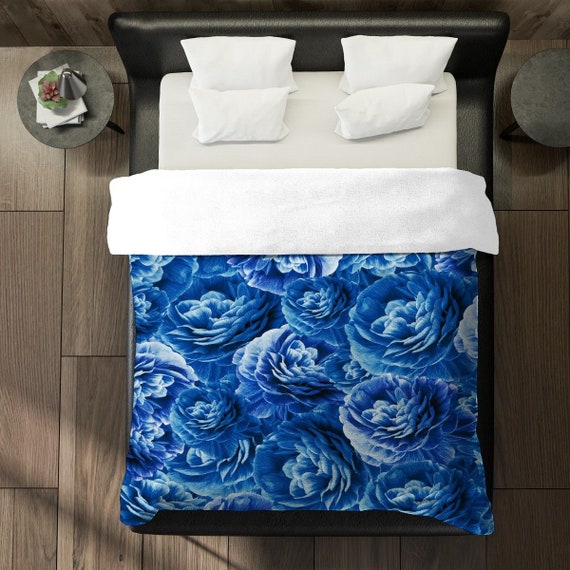 Cobalt Blue Comforter Realistic Comforters Shabby Chic Etsy