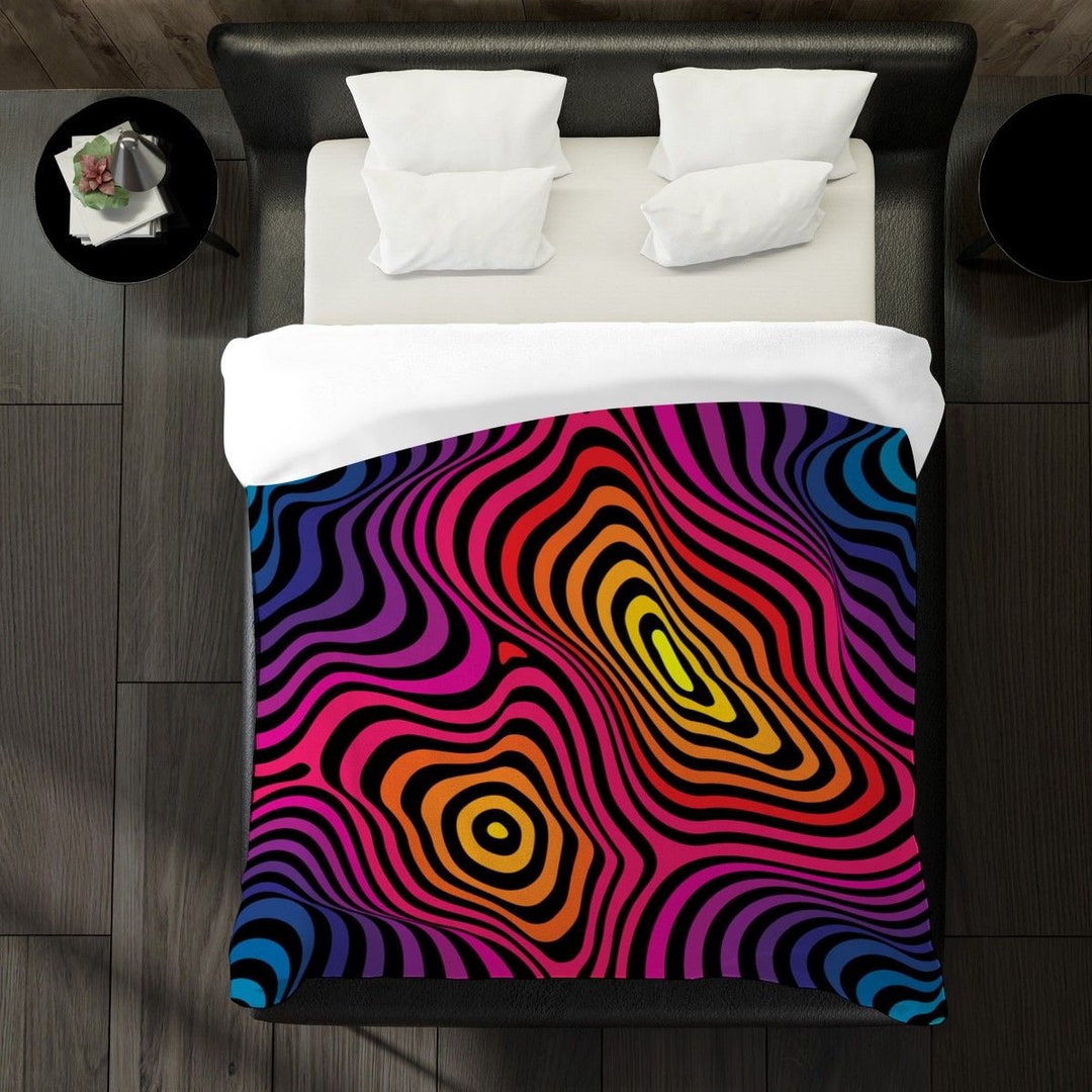 3D Comforters Retro Comforters Vintage Bedspread 1980s Etsy