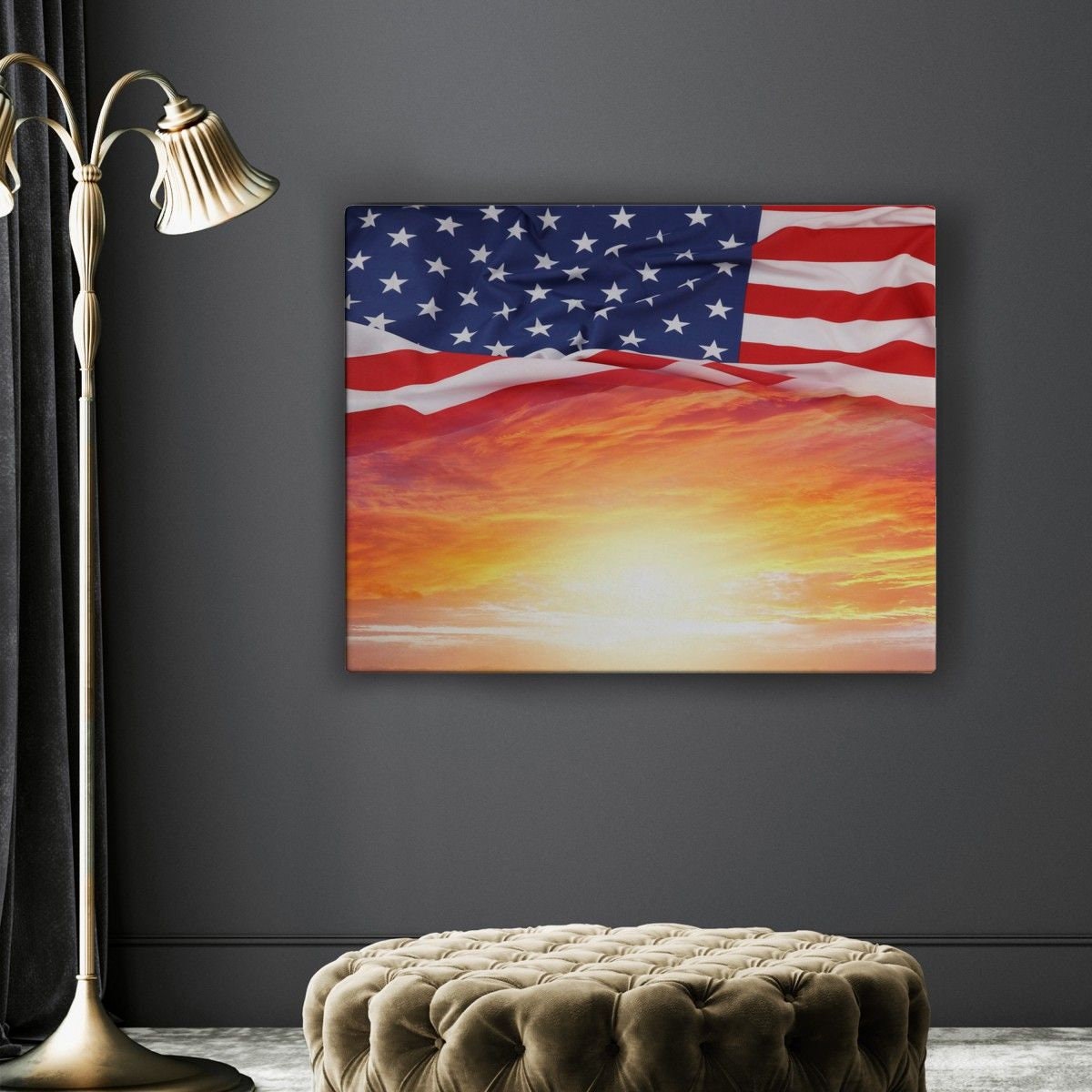 American Flag Wall Art - Etsy
