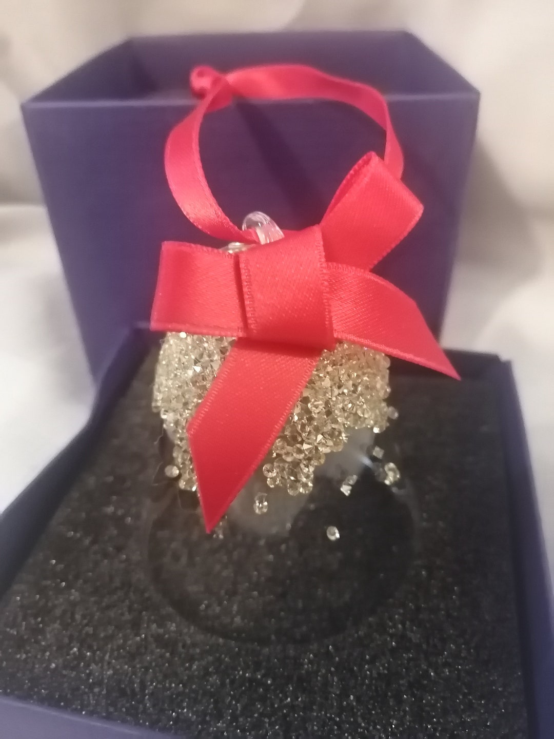 Swarovski Christmas Ornament Bell Golden Shadow 2020 Etsy
