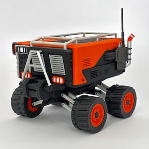 FICSIT Tractor - Satisfactory 3D printed model with LED glow - 14.5 cm - Video game replica
