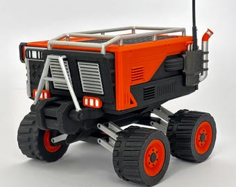 FICSIT Tractor - Satisfactory 3D printed model with LED glow - 14.5 cm - Video game replica