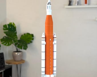Space Launch System (SLS) | 1:100 scale model rocket (98 cm • 39 in) | Modular magnetic parts | Artemis/Orion moon rocket replica