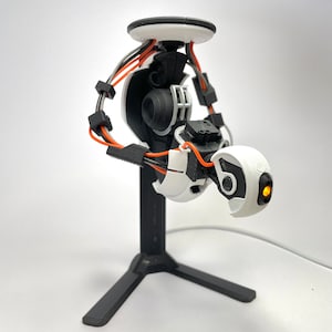 Sentry turret from Portal - 3D printed model with LED lighting - Video game replica - Gaming present