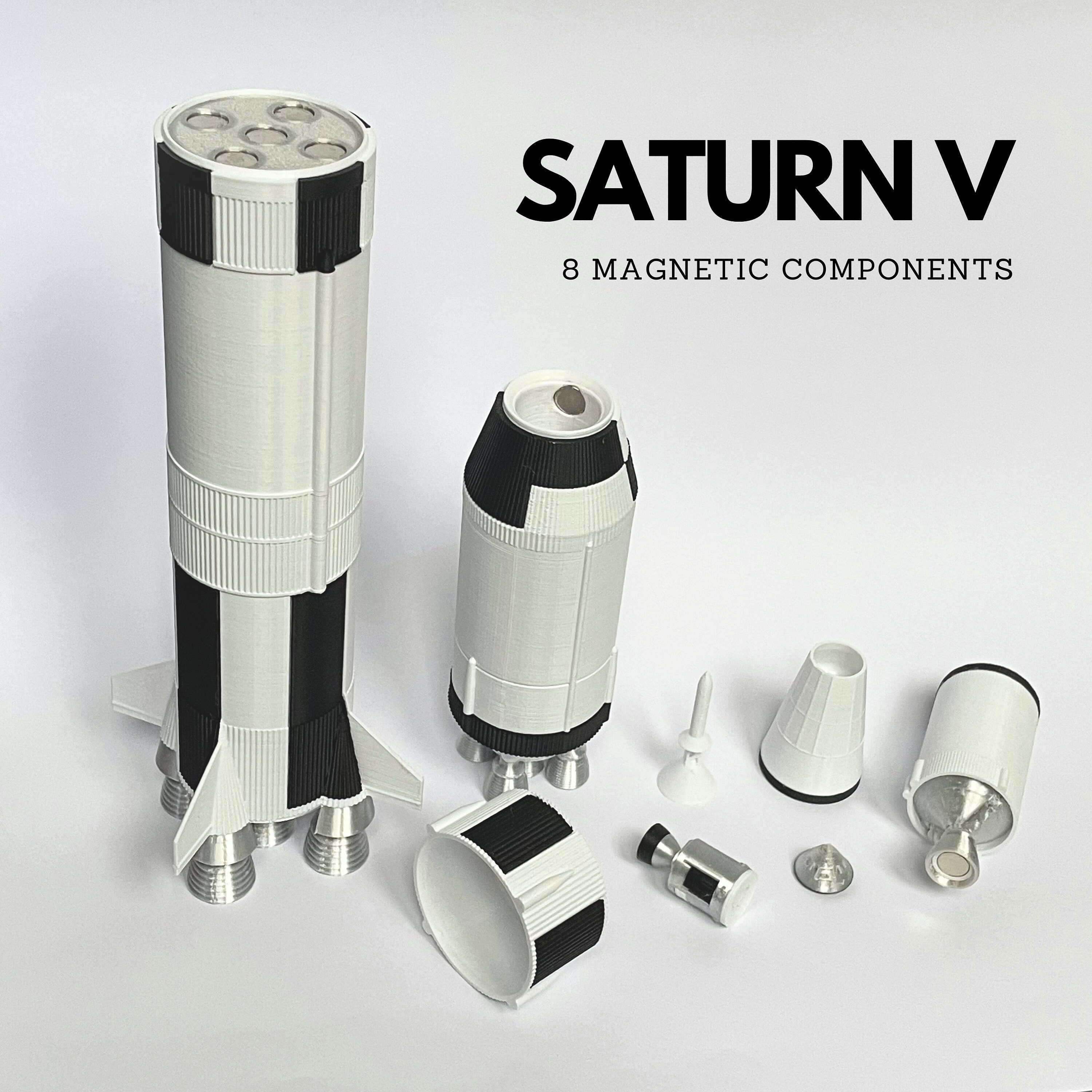 Saturn V Model Rocket Kit 3D Printed Toy Space Decorations