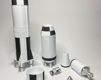 AMT NASA Saturn V Apollo Moon Rocket Replica 1:200 Scale (21 Long) Model Kit