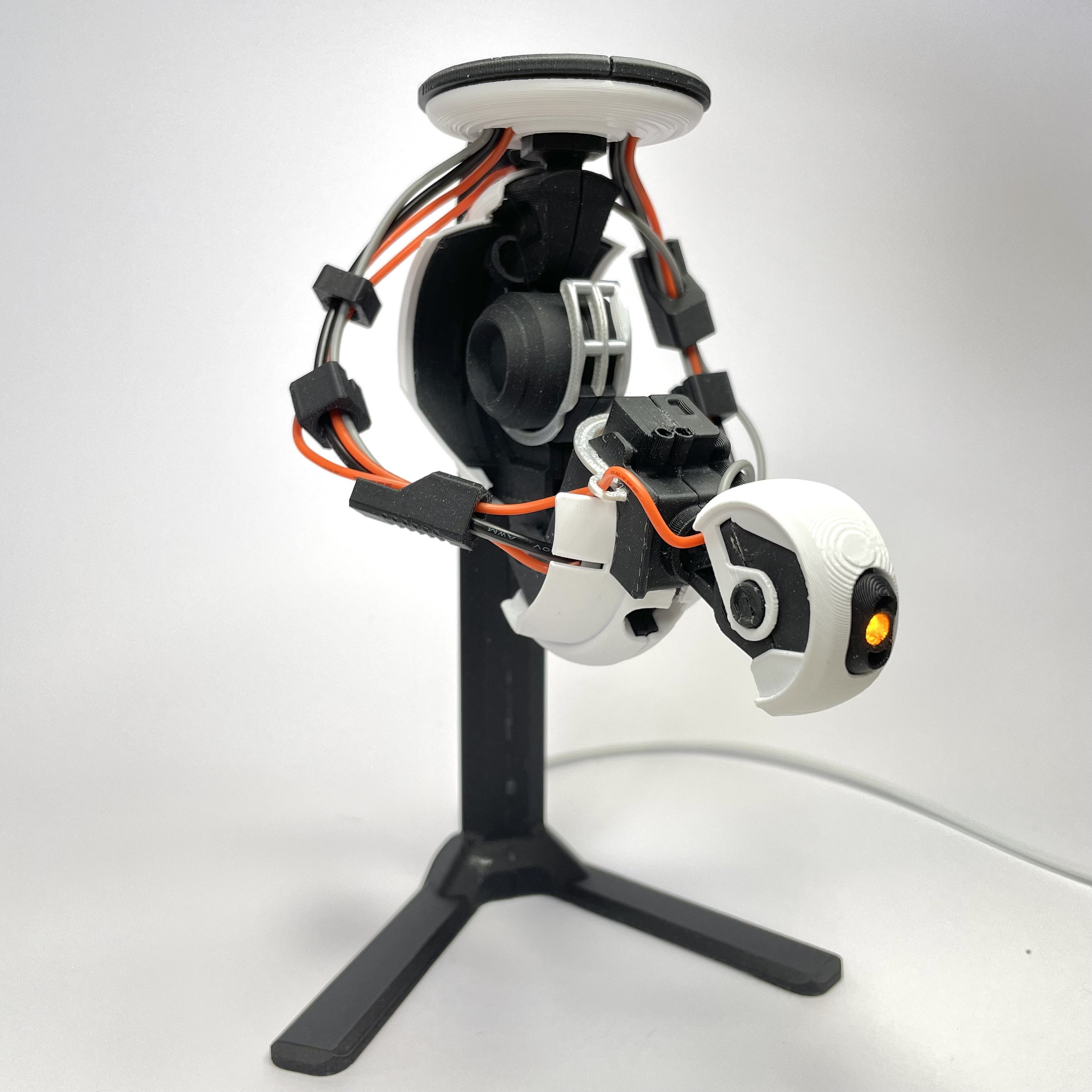 PortalのGLaDOS - LEDライト付き3Dプリントモデル - ビデオゲームレプリカ - ゲームギフト