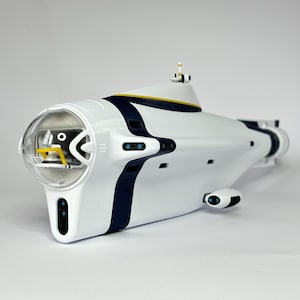 Cyclops from Subnautica - 3D printed model with visible interior  - Unknown Worlds video game miniature - 34cm
