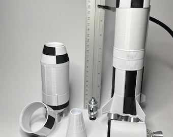 サターンV型ロケット模型セット | 1:200スケール月面ミッション模型