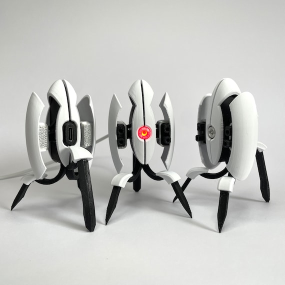 Sentry Turret From Portal - 3D Printed Model With LED Lighting