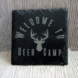 Personalized Engraved Slate Coaster - Set of 4
