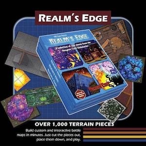 Dungeon Craft - Realm's Edge Terrain Book - 1000+ Trocken Nass Erase RPG Teile