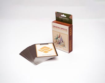 Obojima Spell Deck – 50 New D&D 5E Reference Cards (TTRPG Accessories)