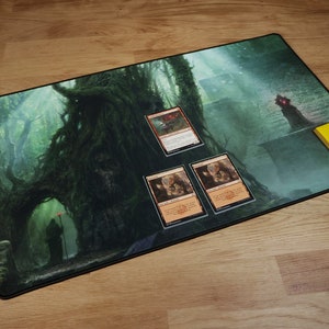 Temple D&D Playmat - Neopren Würfelmatte für Tabletop RPG - Portable Game Board Zubehör