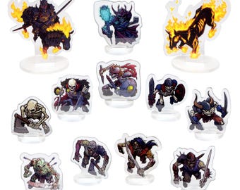 Untote Acrylminiaturen Flat Pack | Fantasy-Rollenspielfiguren im 30 mm Maßstab