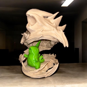 Larvitar Tyranitar 3d Figure Statue MULTICOLOR 3d PRINT
