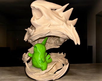 Larvitar Tyranitar 3d Figure Statue MULTICOLOR 3d PRINT