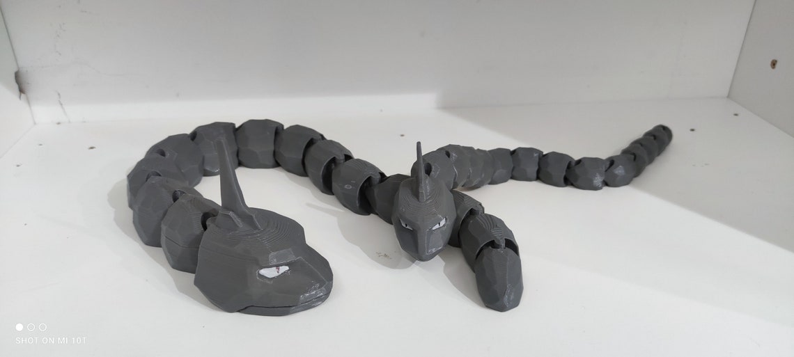 Articulated Onix 3d Print Fidget Toy Etsy