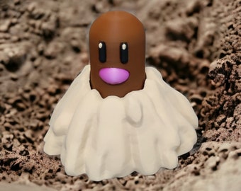 Springen DIGLETT 3D-figuur Standbeeld VEELKLEURIGE 3D-PRINT
