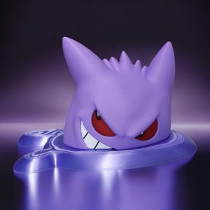 Estatua de figura 3D de Gengar, impresión 3D multicolor