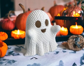 Crochet Halloween Ghost 3D Print Figure