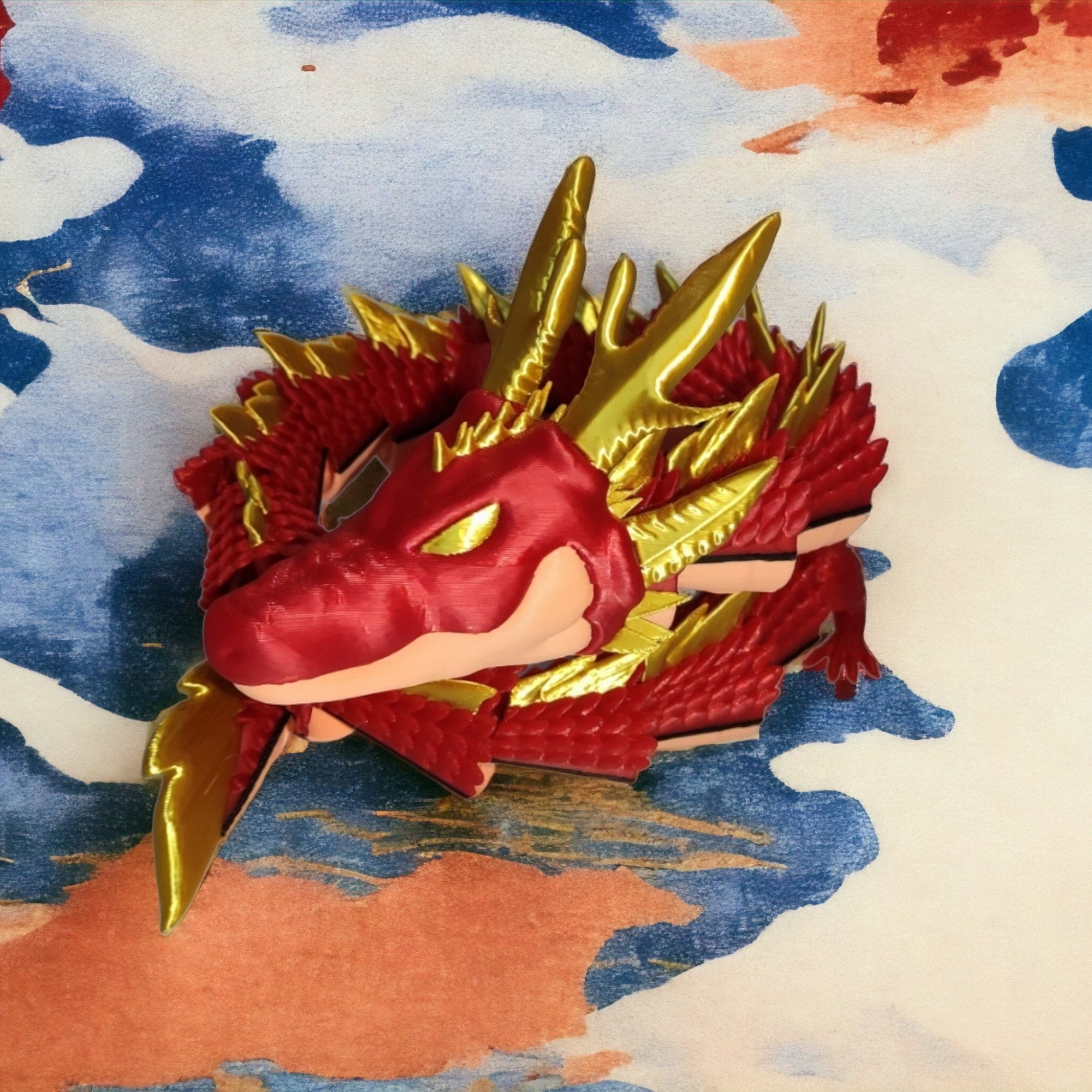 SHENRON DRAGON from DBZ Articulated Flexi Figure 3D Printed