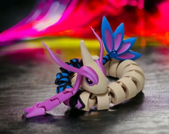 Juguete antiestrés articulado Milotic MULTICOLOR con impresión 3D