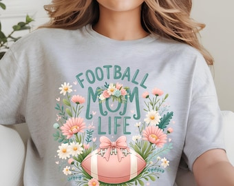 Football Mom PNG, Gift For Her, Pink Bow Sports Mom Sublimation, Sublimation Designs,Digital Download,Football PNG, Trendy PNG, Graphic Tee