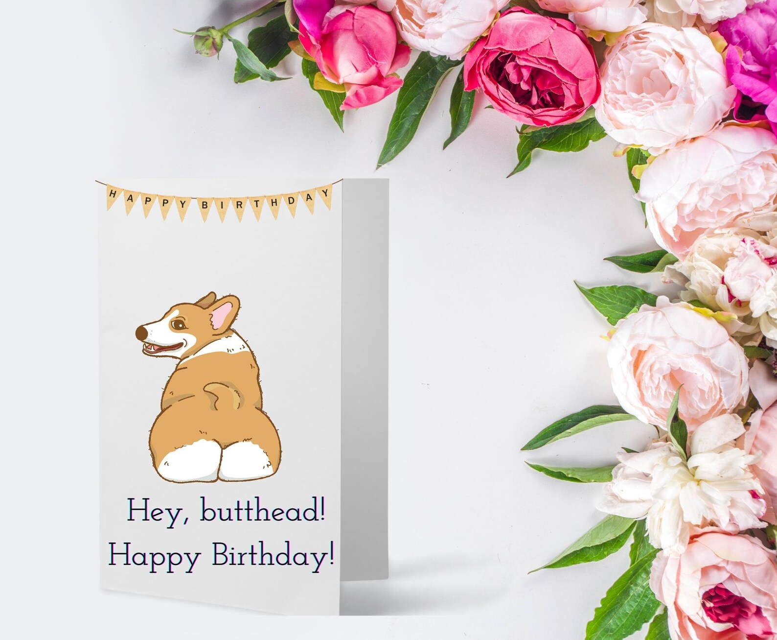 Corgi Birthday Card| Printable Dog Birthday Card, Printable Birthday ...