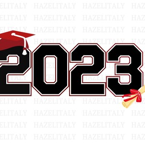 Clase de 2023 PNG/ Camisa de graduación PNG/ Descarga de diseño sublimado/ Graduado Senior 2023/ Diseño imprimible para camisas/ Graduación de estudiantes