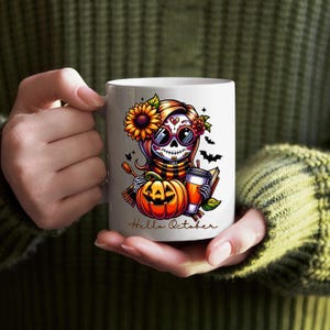 Hello October PNG, Spooky Season PNG, Autumn Lover PNG, Sublimation ...