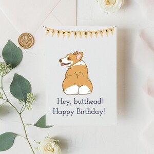 Corgi Birthday Card| Printable Dog Birthday Card, Printable Birthday ...