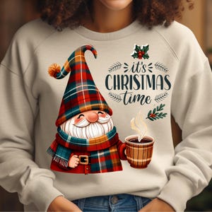 Christmas Gnome Clipart , Festive Winter Gnome PNG Graphics, Sublimation Designs, Transparent Background, Perfect for Commercial Use