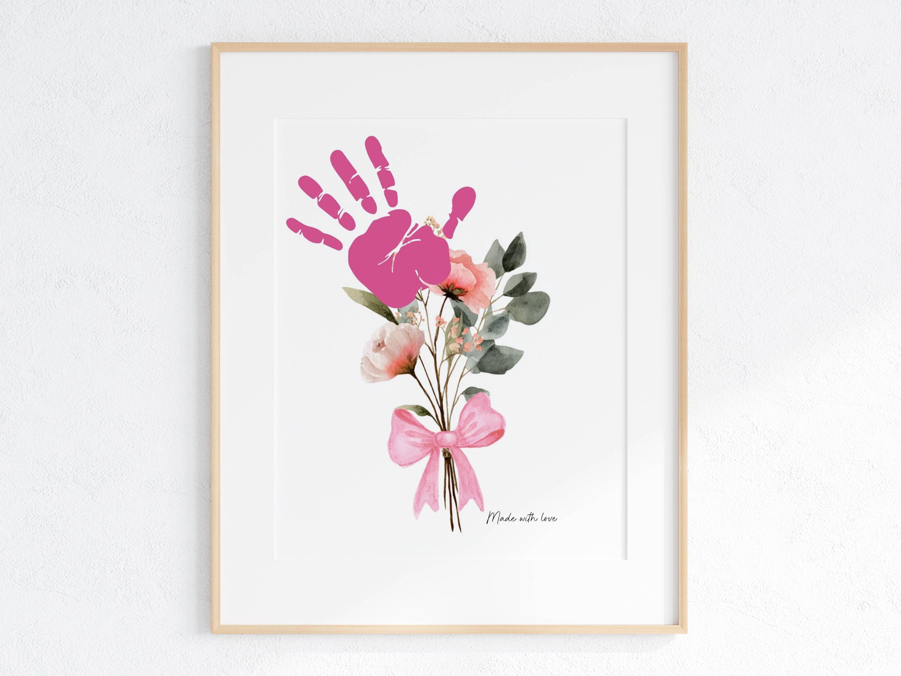 Flower Bouquet Handprint Poem Printable | Mother’s Day Gift From Kids ...