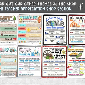 Nacho Average Teachers & Staff Itinerary for Teacher Appreciation Week ...