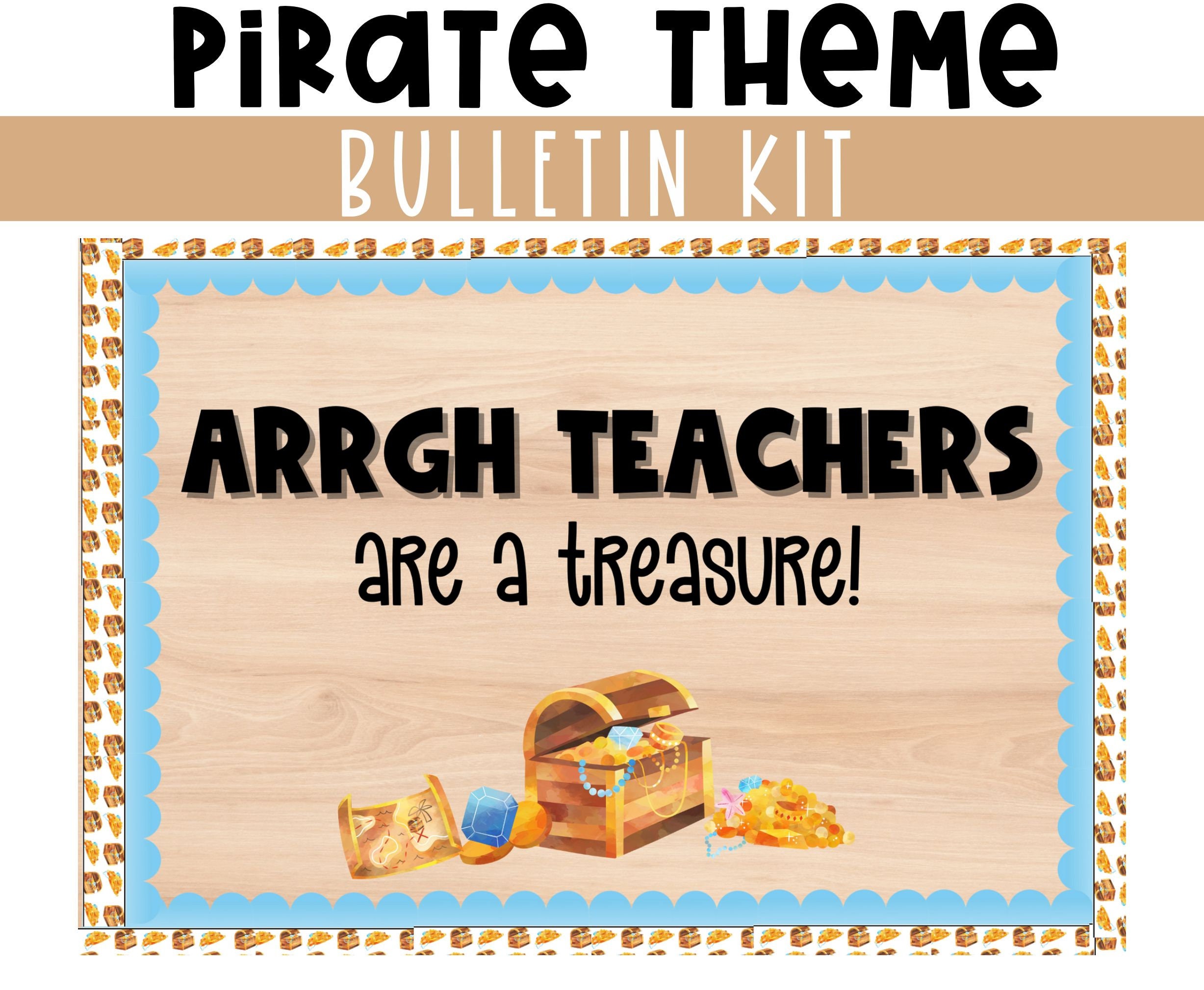 Pirate Themed Teacher Appreciation Weekly Itinerary & Decor Bundle ...