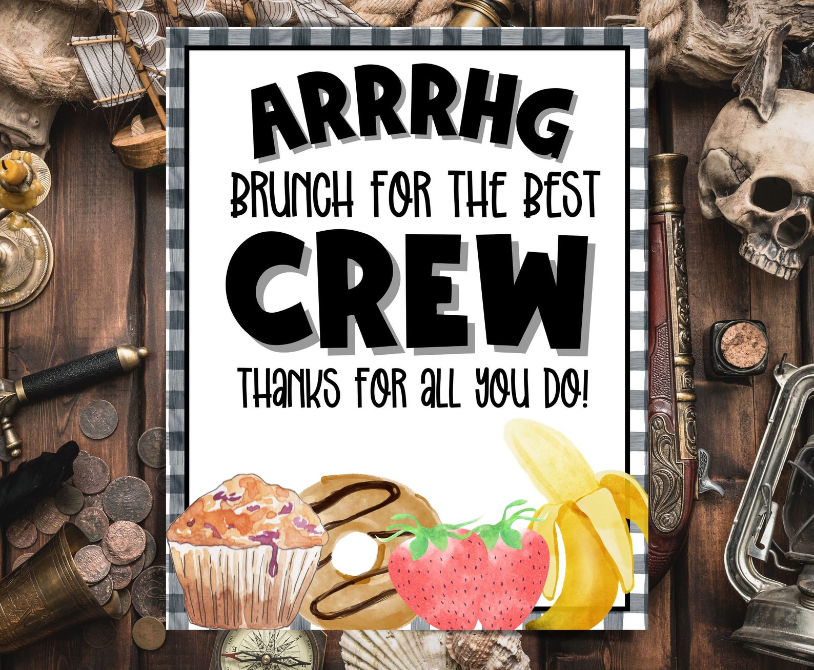 Pirate Themed Teacher Appreciation Weekly Itinerary & Decor Bundle ...