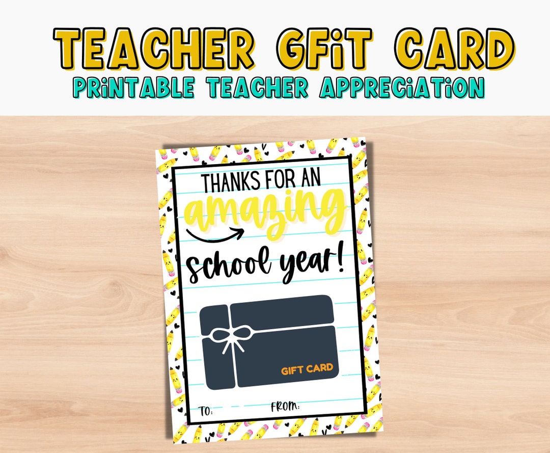 Teacher Appreciation Gift Card Holder. Easy Teacher Gift. AMAZING ...