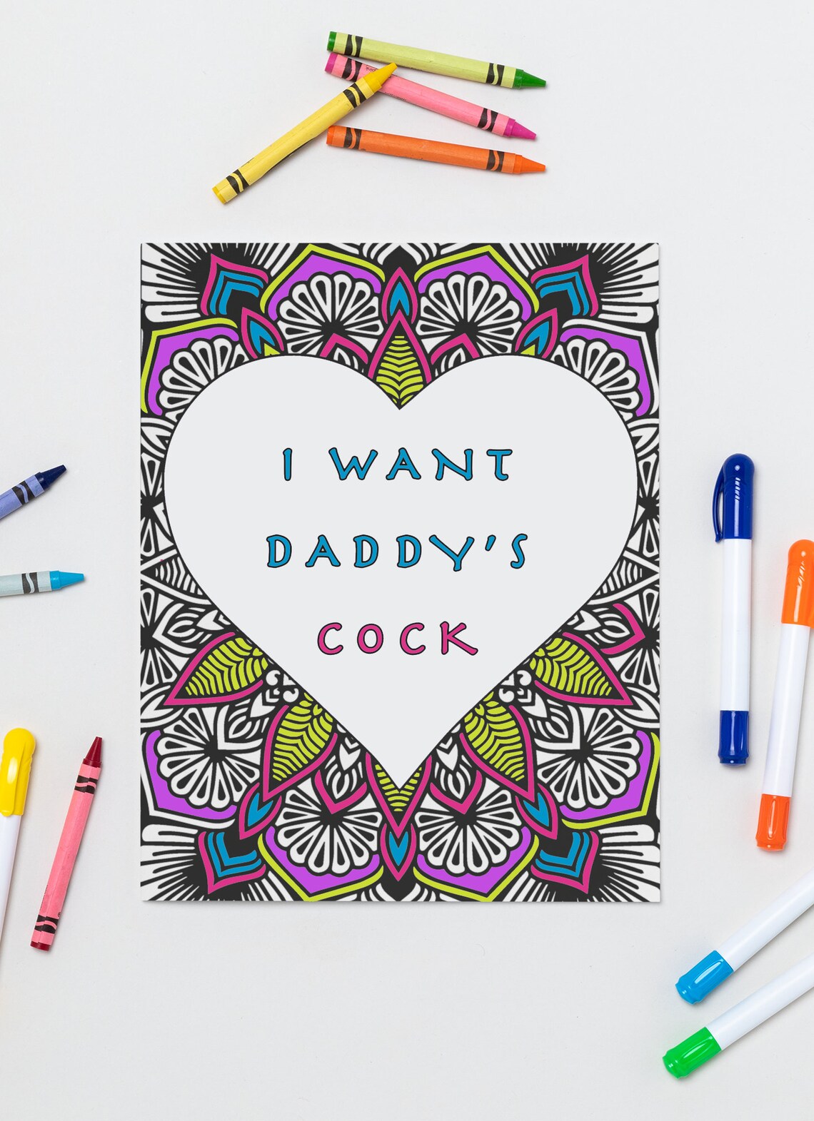 Erotic Coloring Page DDLG Coloring - Il 1140xN.3823444358 Mv64 