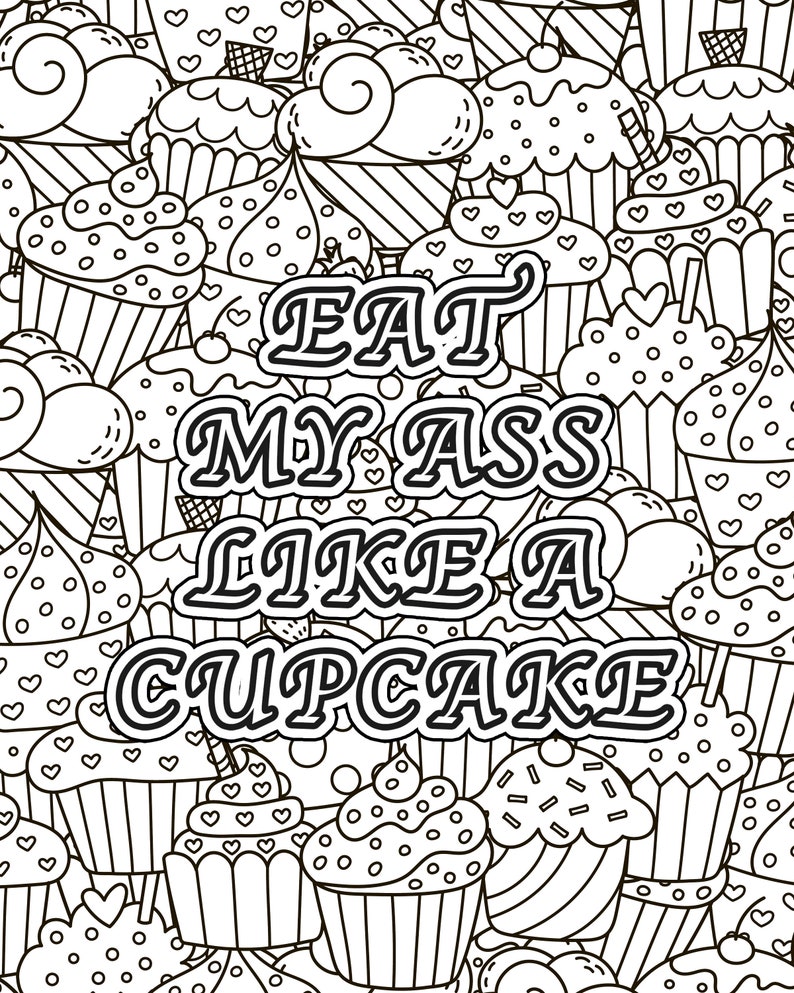Erotic Coloring Page Swear Word - Il 794xN.3800797260 Qi3h 