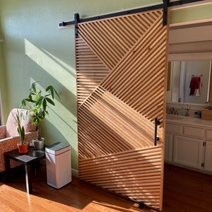 Modern Geometric Barn Door