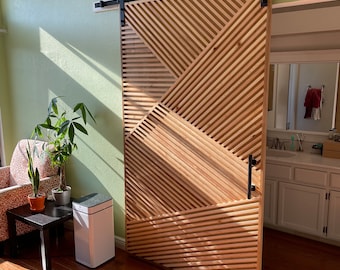 Modern Geometric Barn Door