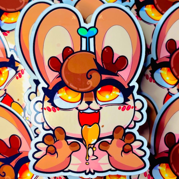 Bunny Ahegao Sticker