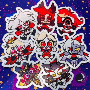 Hazbin Hotel Stickers All Cast (villains included)