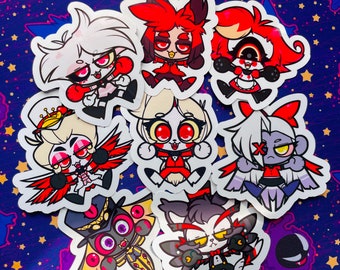 Hazbin Hotel Stickers All Cast (villains included)