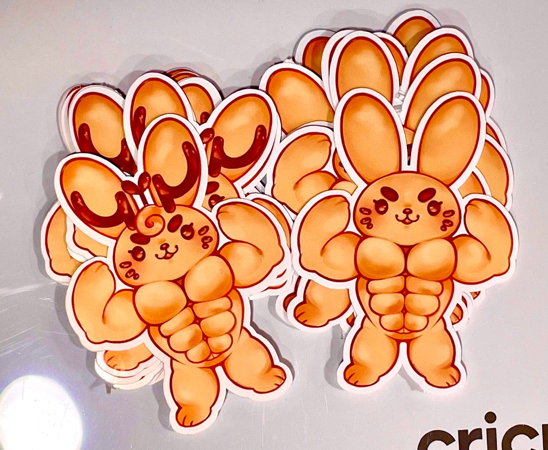 Buff Bread Bunny Stickers - Etsy