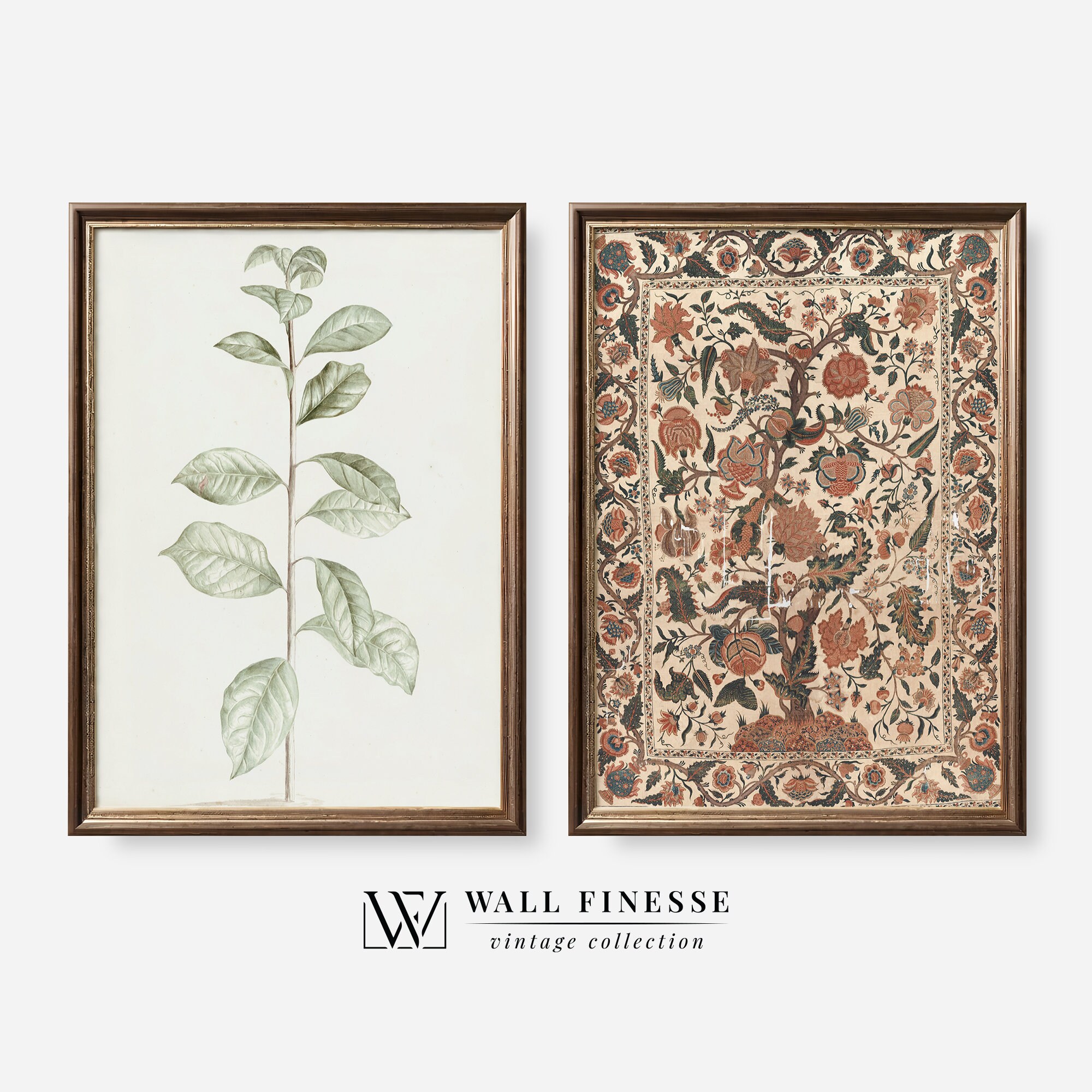 Printable Vintage Gallery Wall Art SET Antique Prints Warm Aesthetic ...