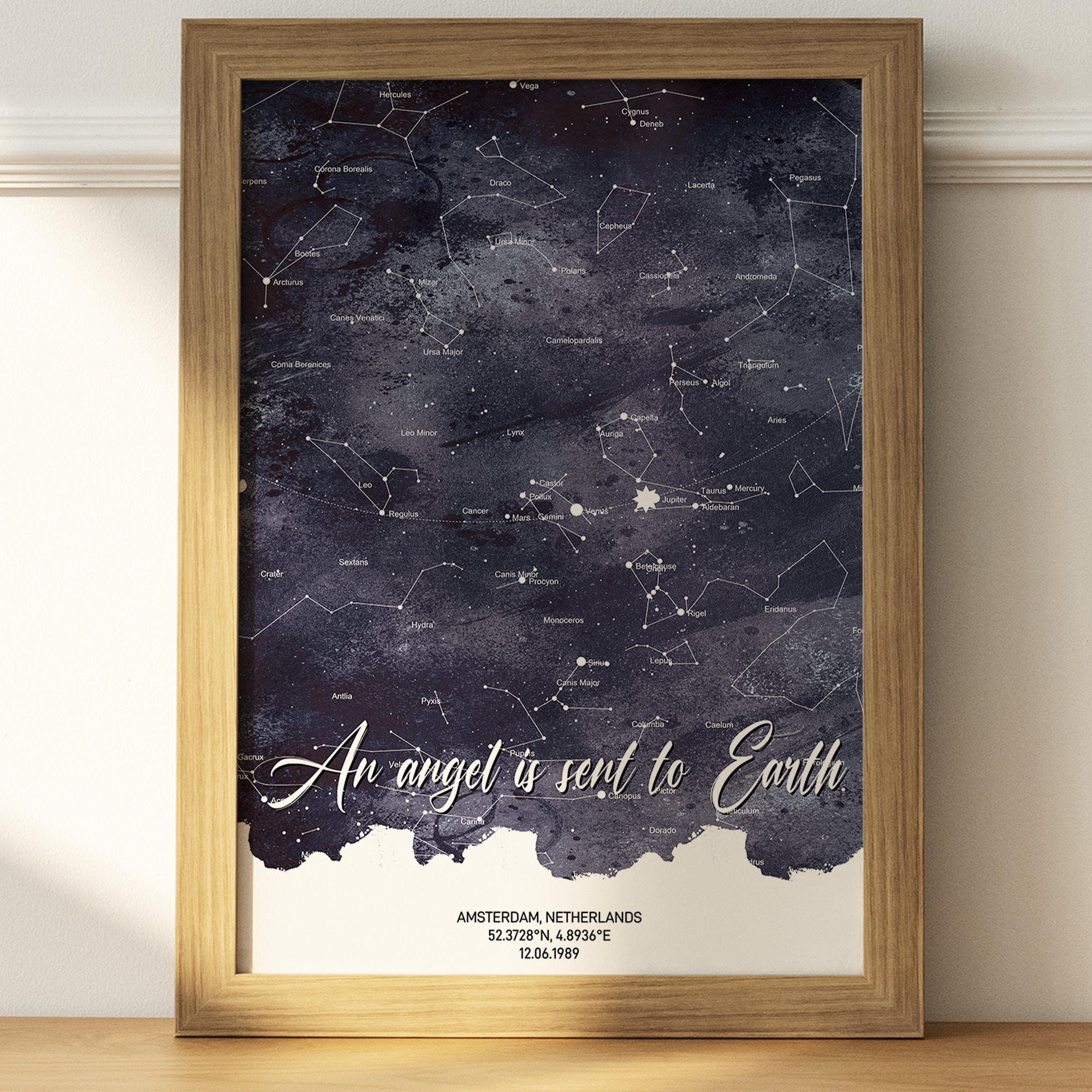 Star Map Custom, Sky Map Printable, Personalized Sky Map, Birthday Gift