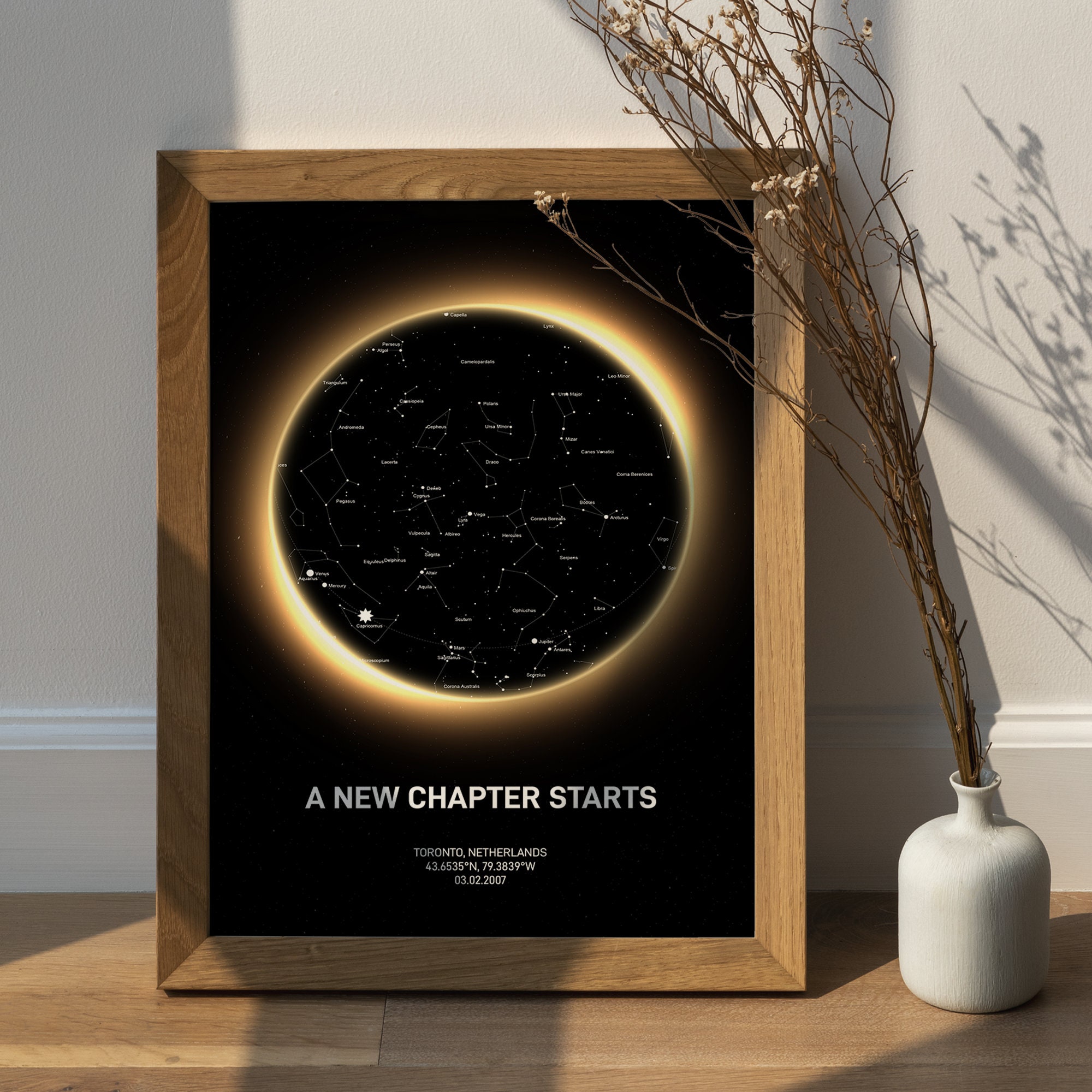 Star Map Custom,sky Map Printable, Personalized Sky Map, Birthday Gift